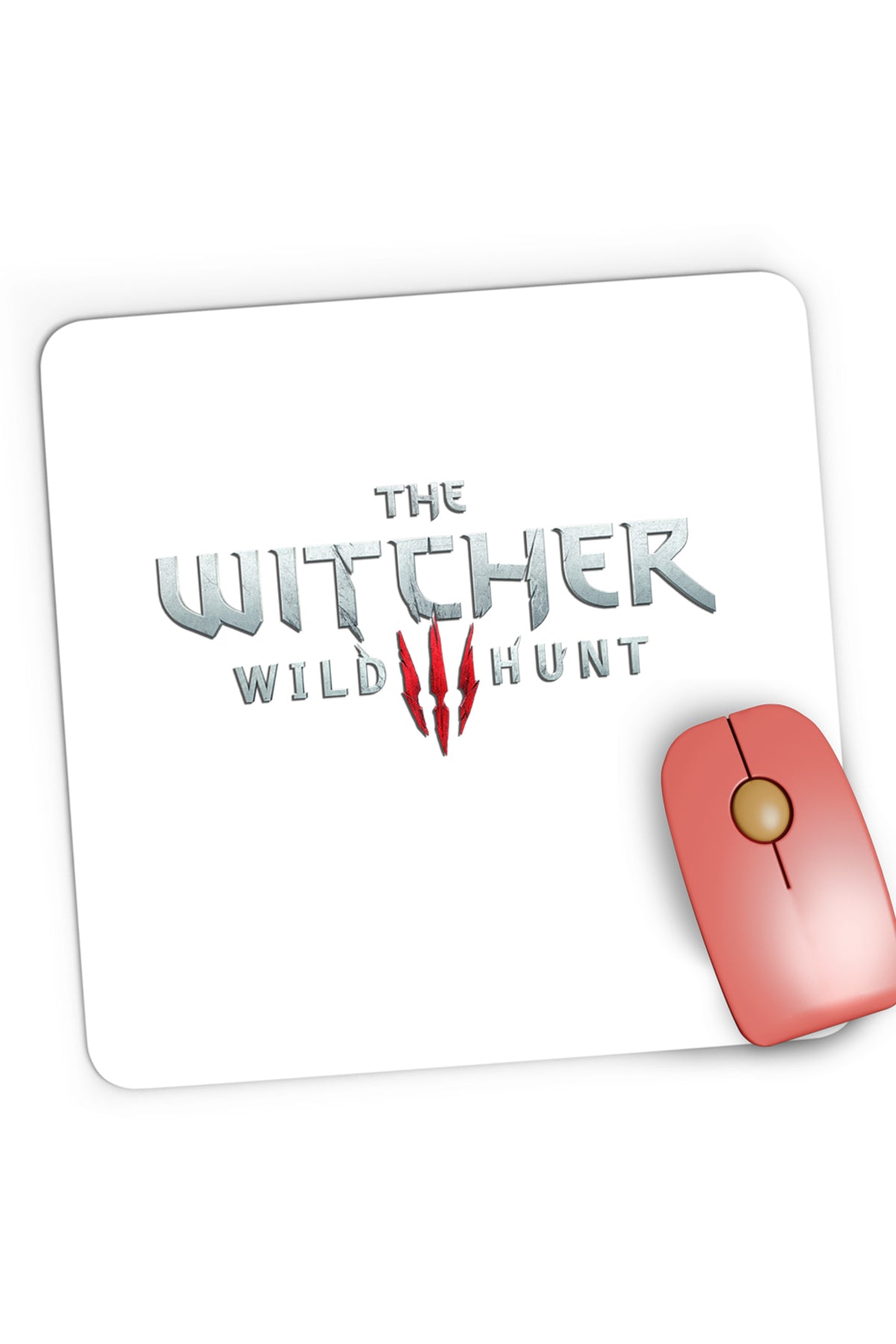 Mousepad Gaming The Witcher Wild Hunt Logo Sigil, 21x19 cm