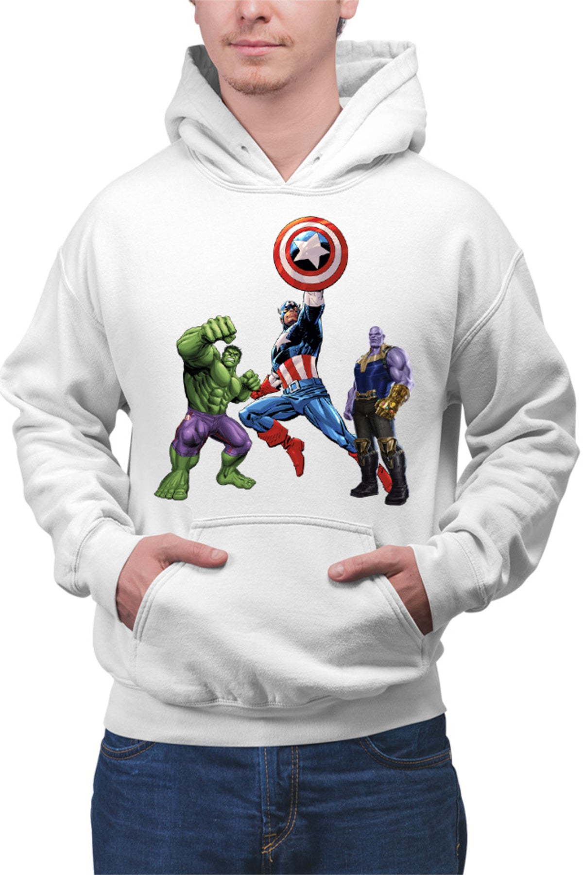 Hanorac barbati Captain America Hulk Thanos Marvel Avangers Comics Cartoons