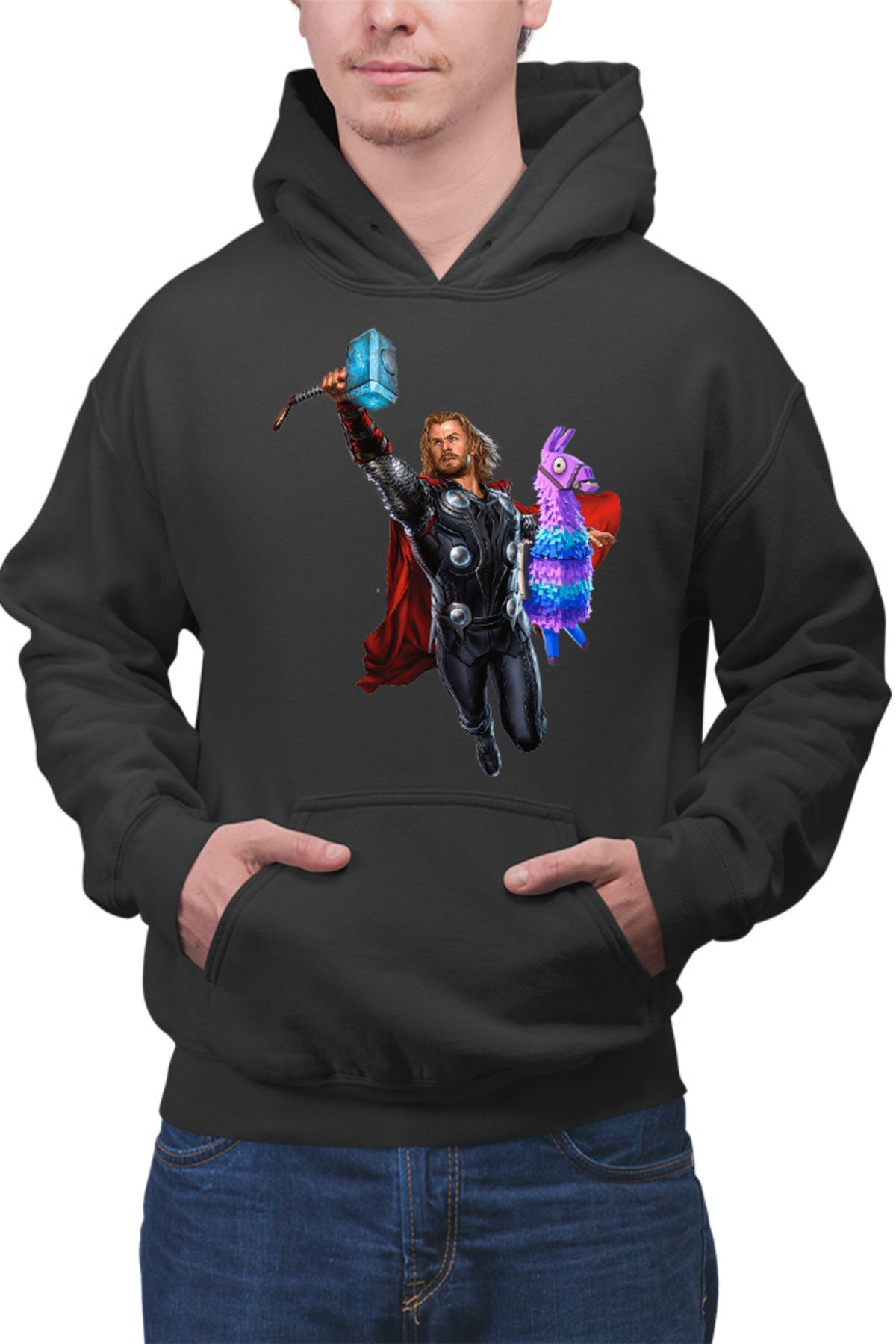 Hanorac barbati Thor Fortnite Goat Colorful Jump Pet Beloved Favorite Animal