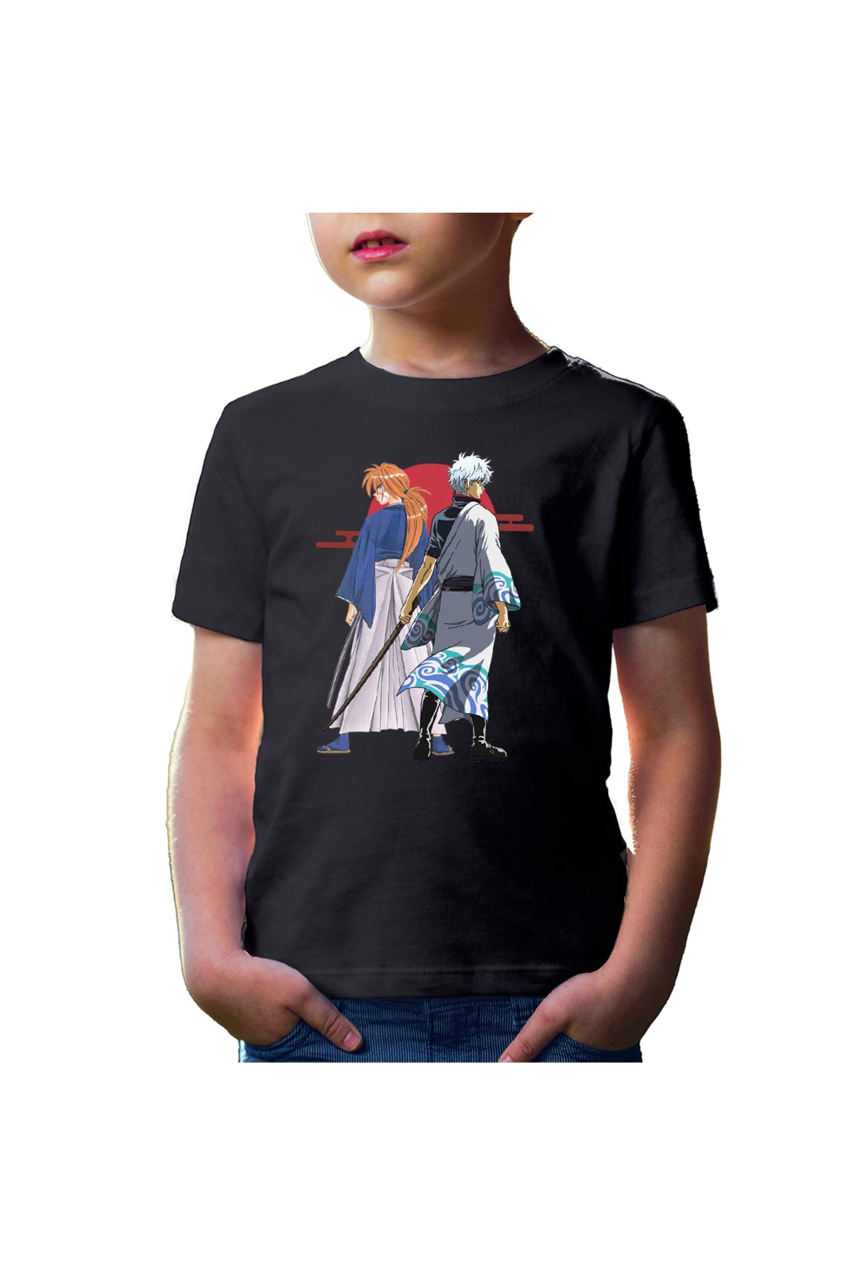 Tricou copii Rurouni Kenshin Kenshin Gintoki Samurai Pose