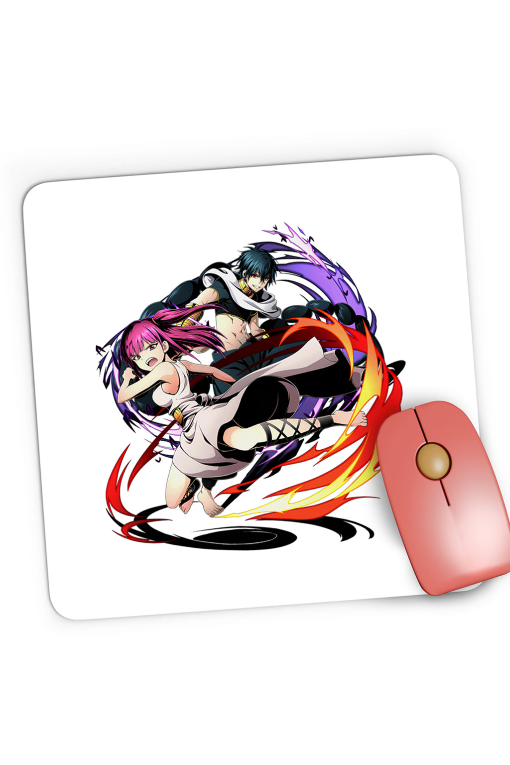 Mousepad Gaming Magi The Labyrinth of Magic Morgiana Fight Judar, 21x19 cm
