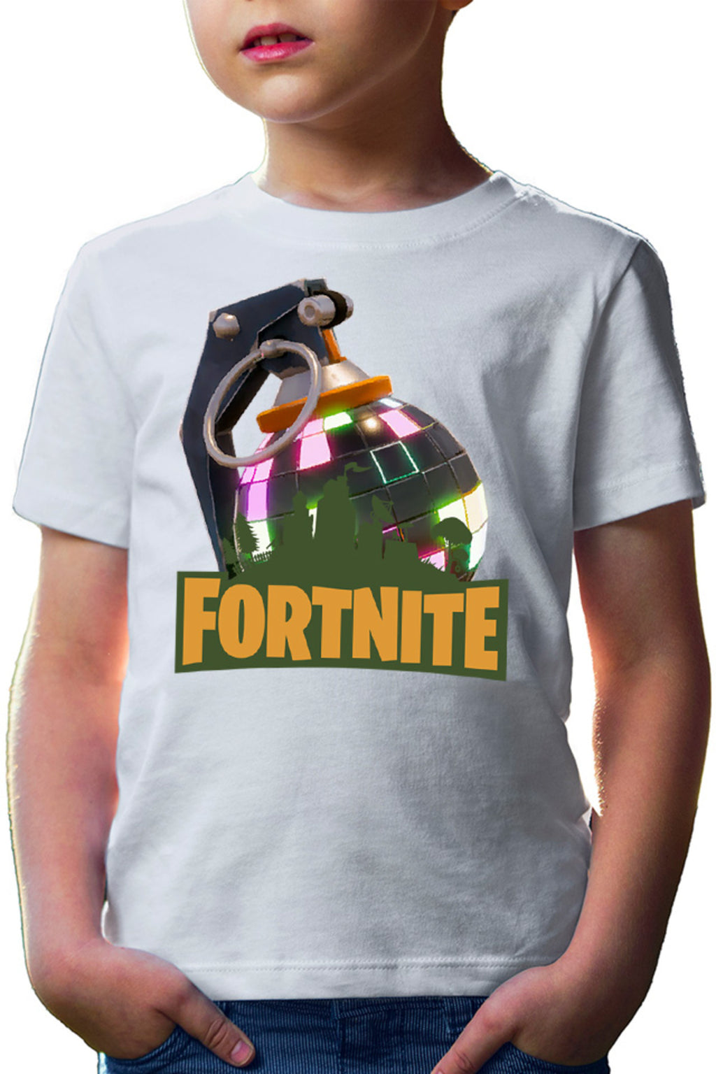 Tricou copii Fortnite Colorful Game Children Skins Building Map