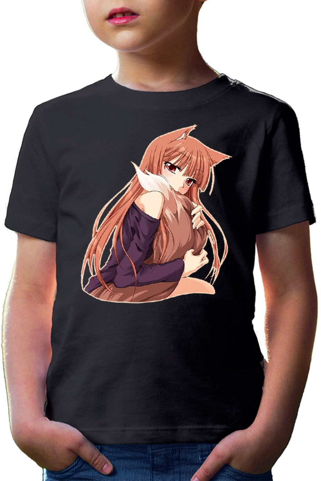 Tricou copii Spice And Wolf Holo Furry Fluffy Tail Nom