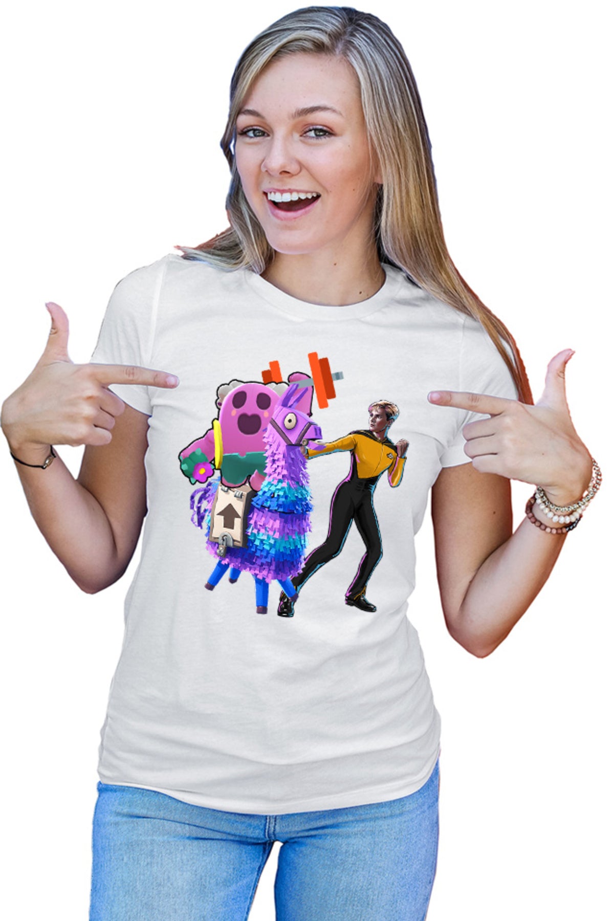 Tricou dama Brawl Stars Lift Hero Trek Fortnite Goat Battleroyale