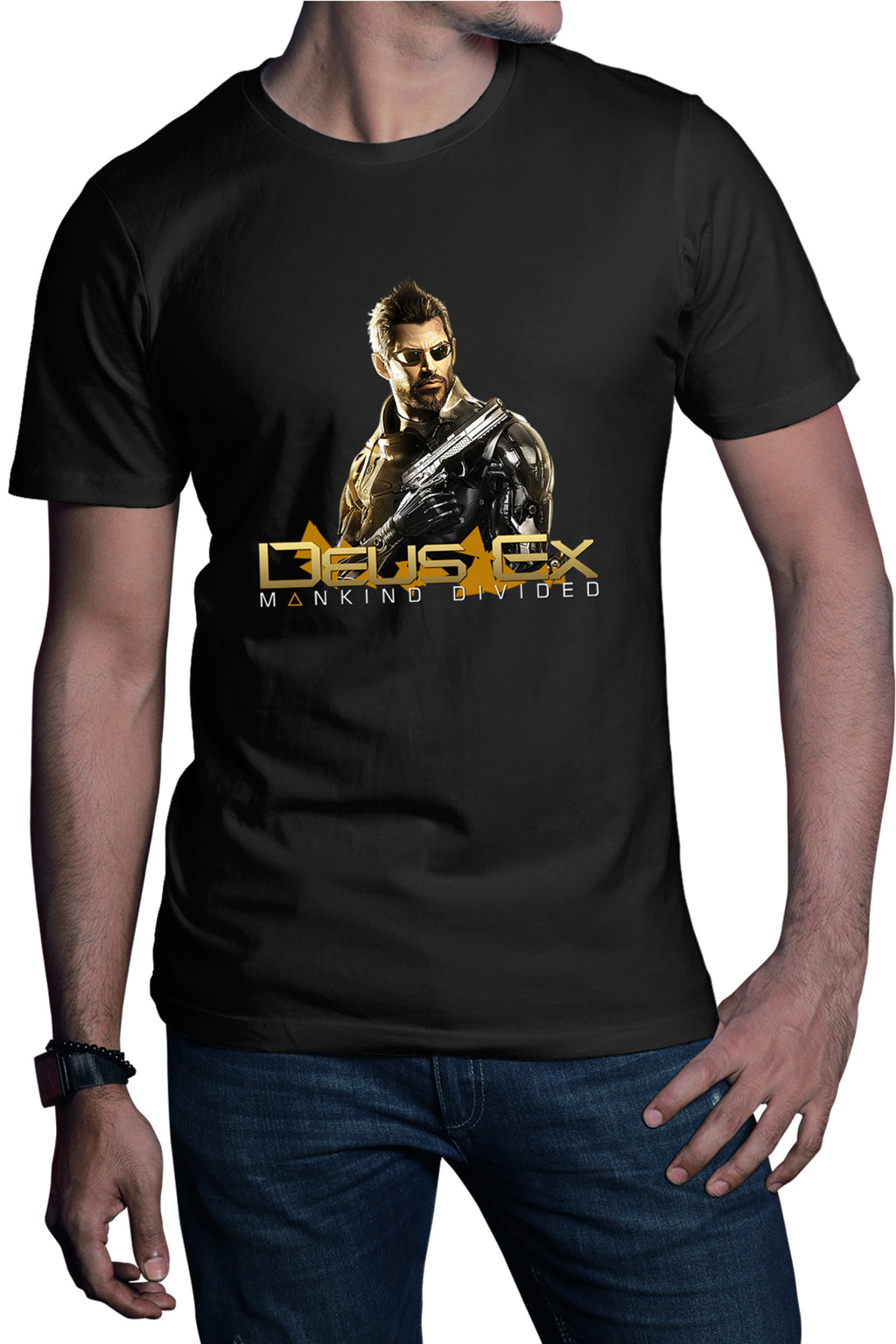 Tricou barbati Deus Ex Mankind Divided Human Revolution
