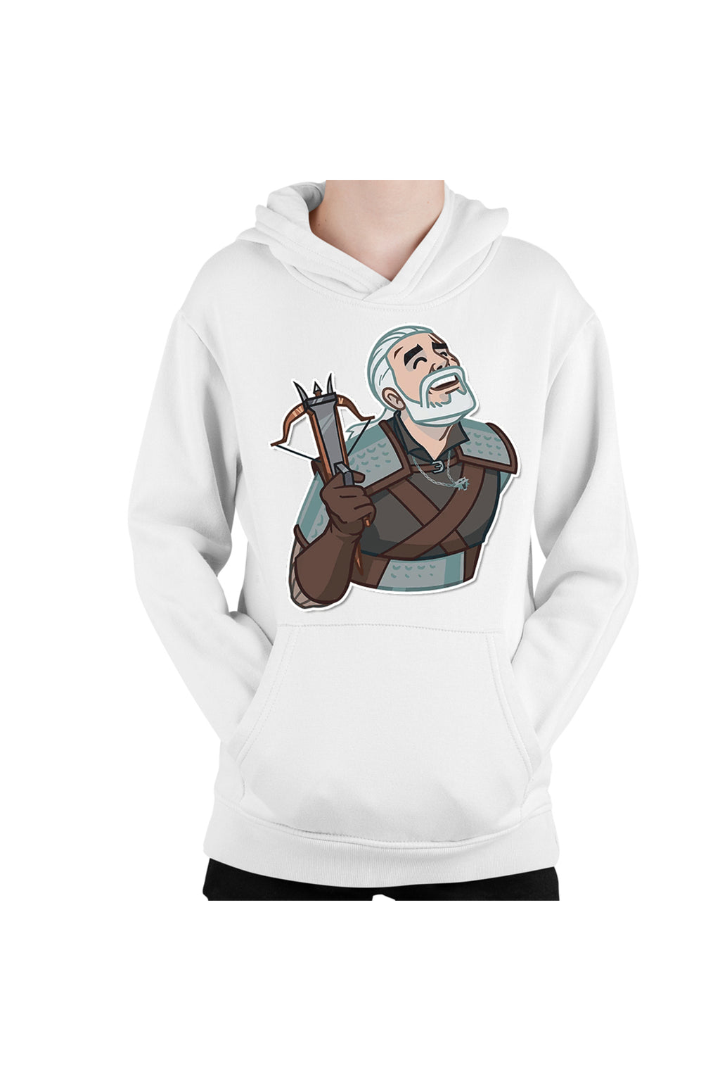 Hanorac copii The Witcher Geralt Demon Slayer Cartoon Play