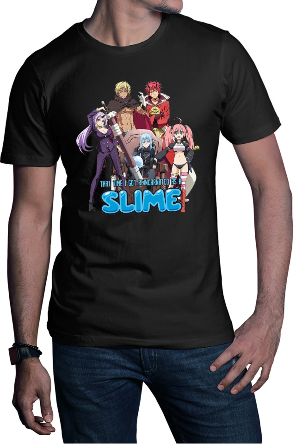 Tricou barbati TenSura Slime Benimaru Veldora Rinmaru