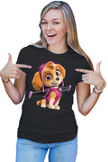 Tricou dama Paw Patrol Skye Illustration Cockapoo Puppy