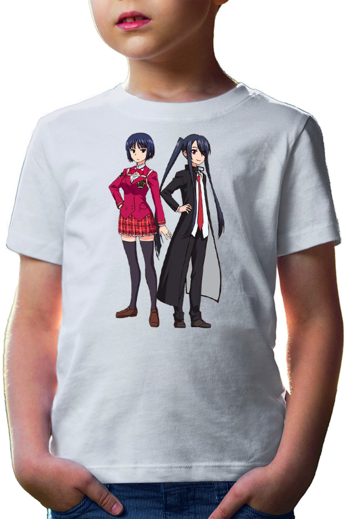 Tricou copii UQ Holder Kuroumaru Orte School Uniform Anime Girl