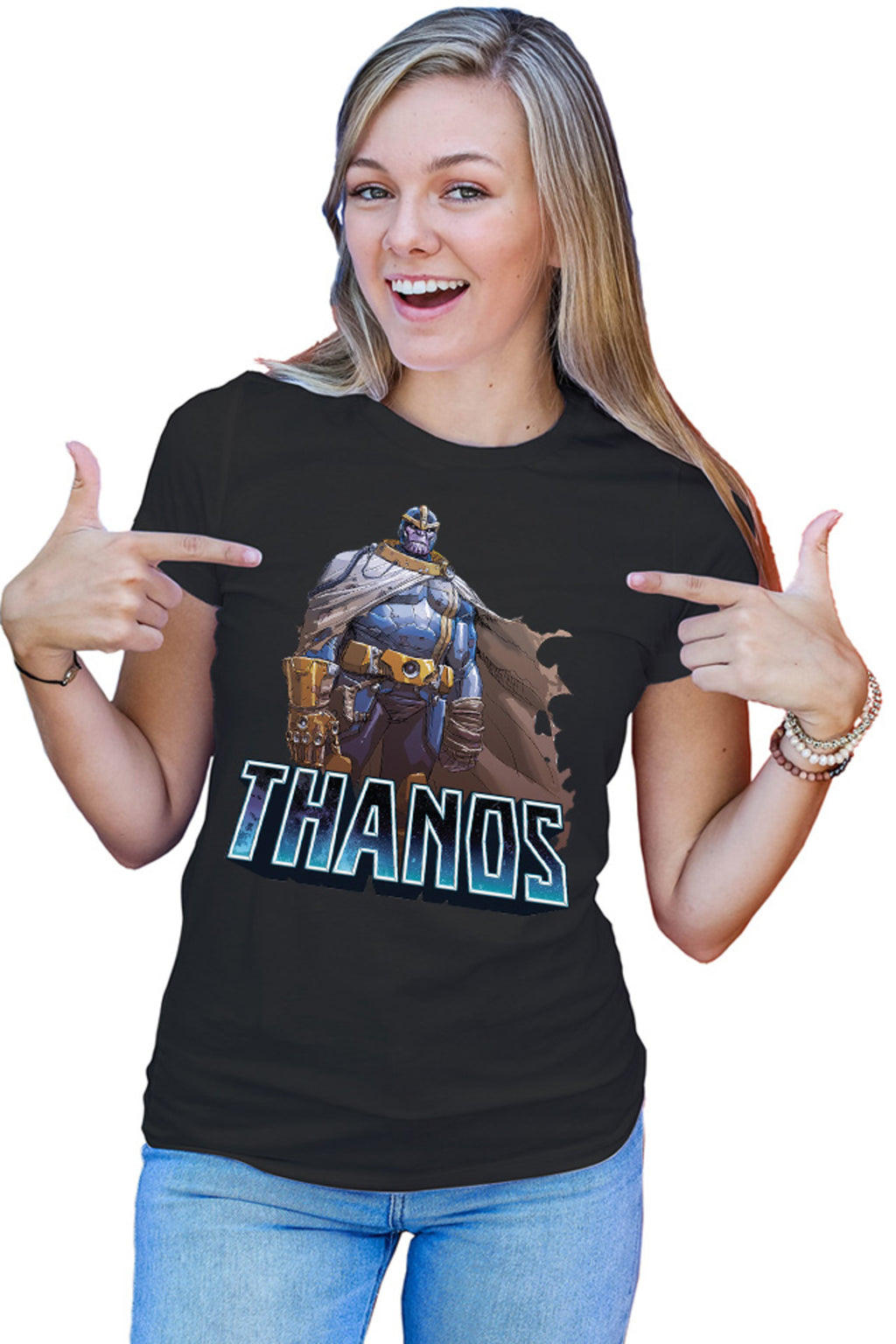 Tricou dama Thanos Cape Supervillian Bad Marvel Dessert
