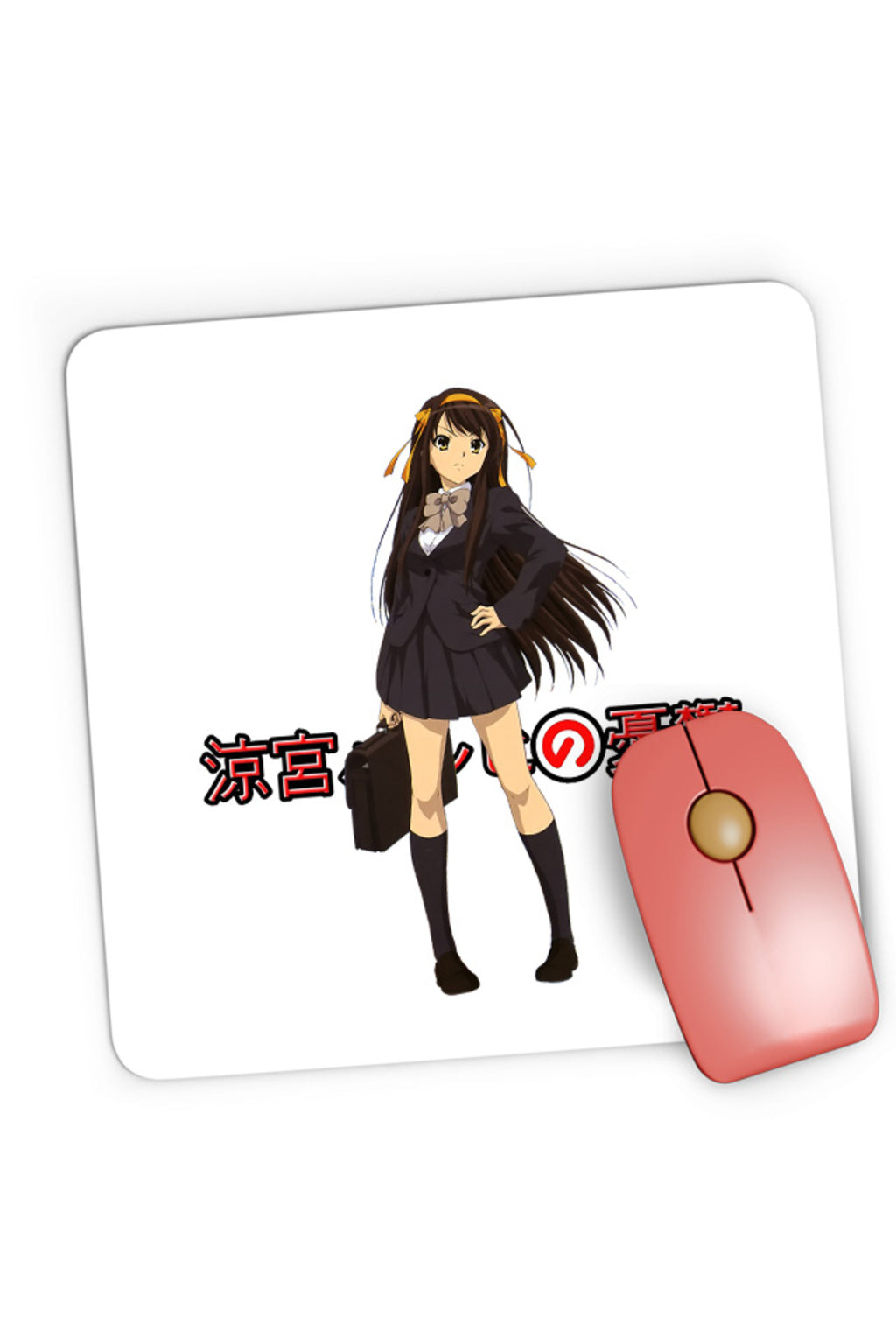 Mousepad Gaming Haruhi Suzumiya Vintage School Uniform Kyoto Animation, 21x19 cm