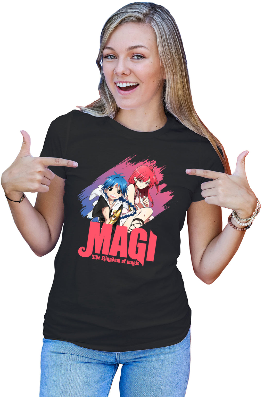 Tricou dama Magi The Labyrinth of Magic Morgiana Alladin Duo Pose