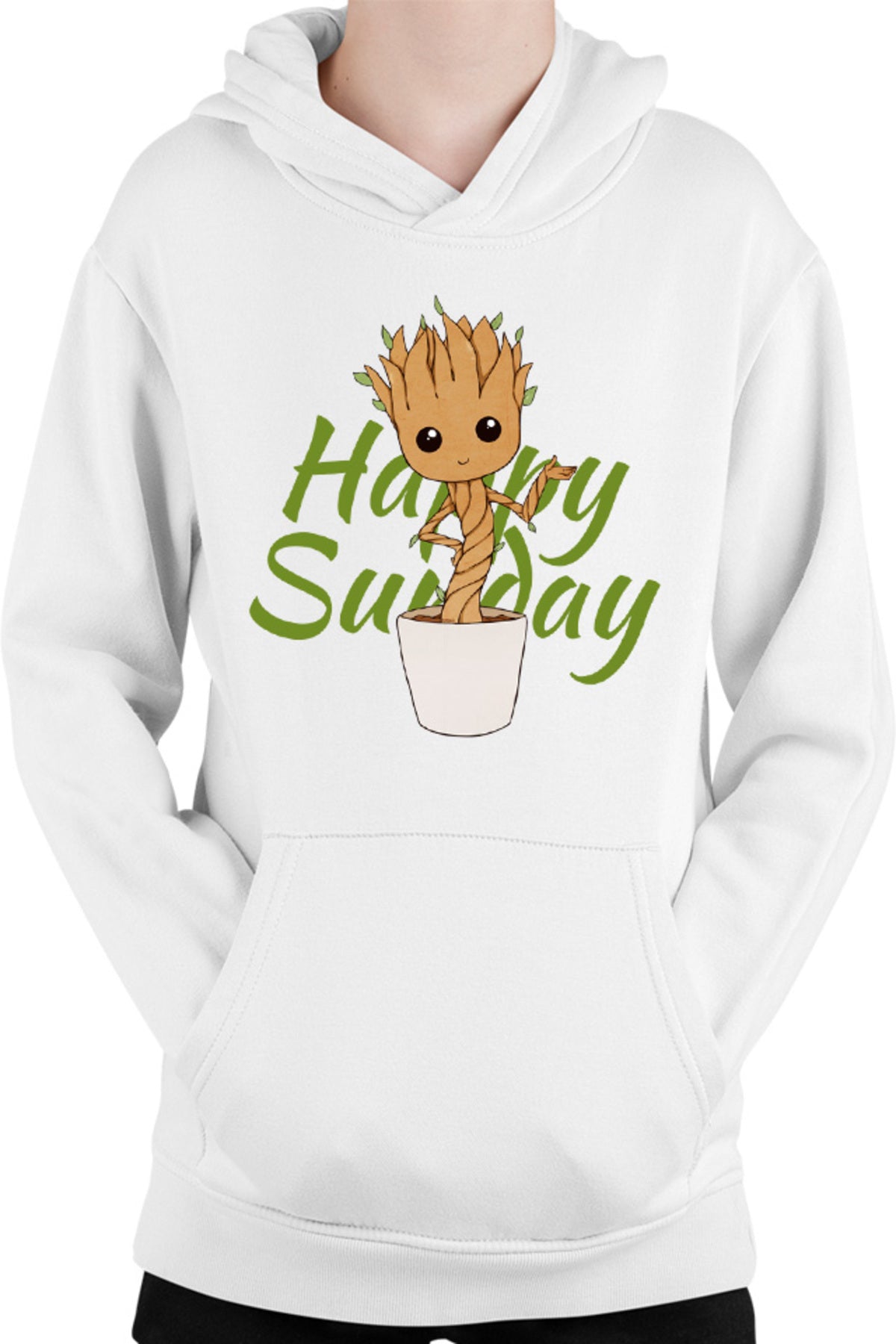 Hanorac copii Baby Groot Sunday Happy Marvel DC Happy Smile