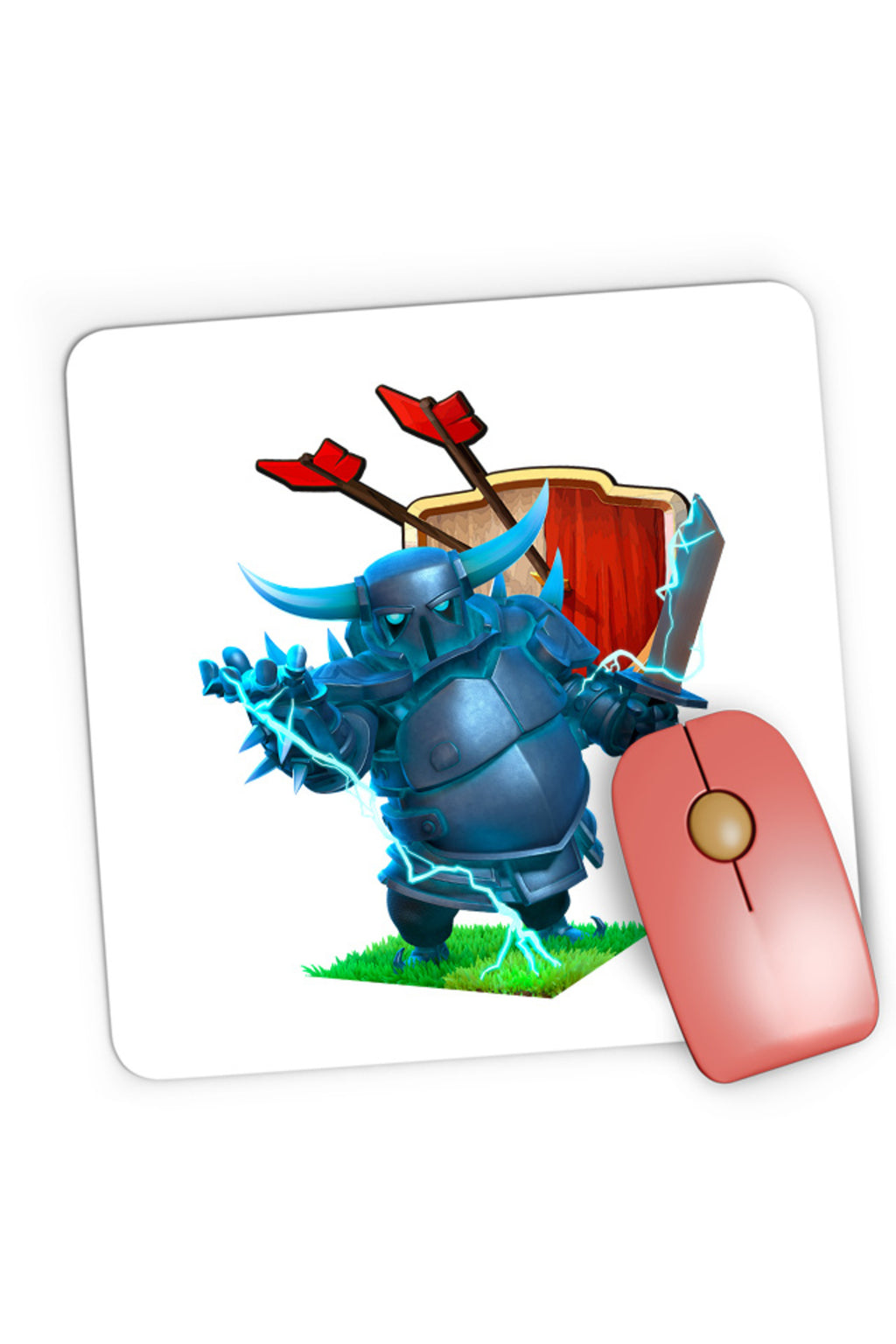 Mousepad Gaming Clash of Clans Thunder Hero Mobile Strategy, 21x19 cm