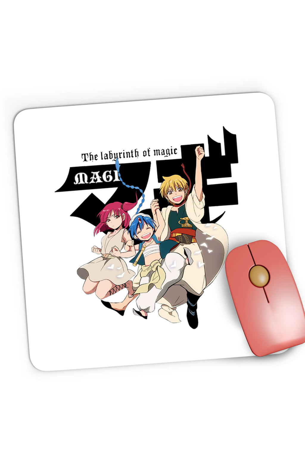 Mousepad Gaming Magi The Labyrinth of Magic Djin Group Jump, 21x19 cm