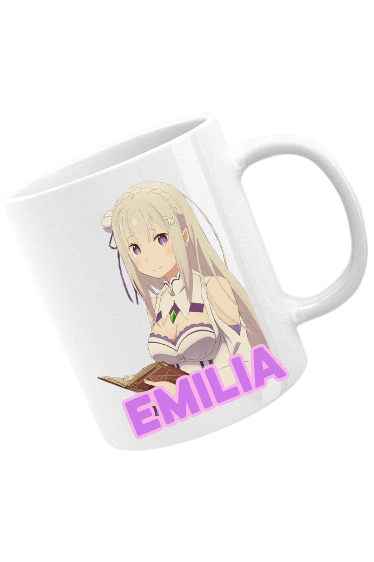 Cana Re Zero Emilia Cat Magical Princess Kind Wizard Time, alba, 330 ml