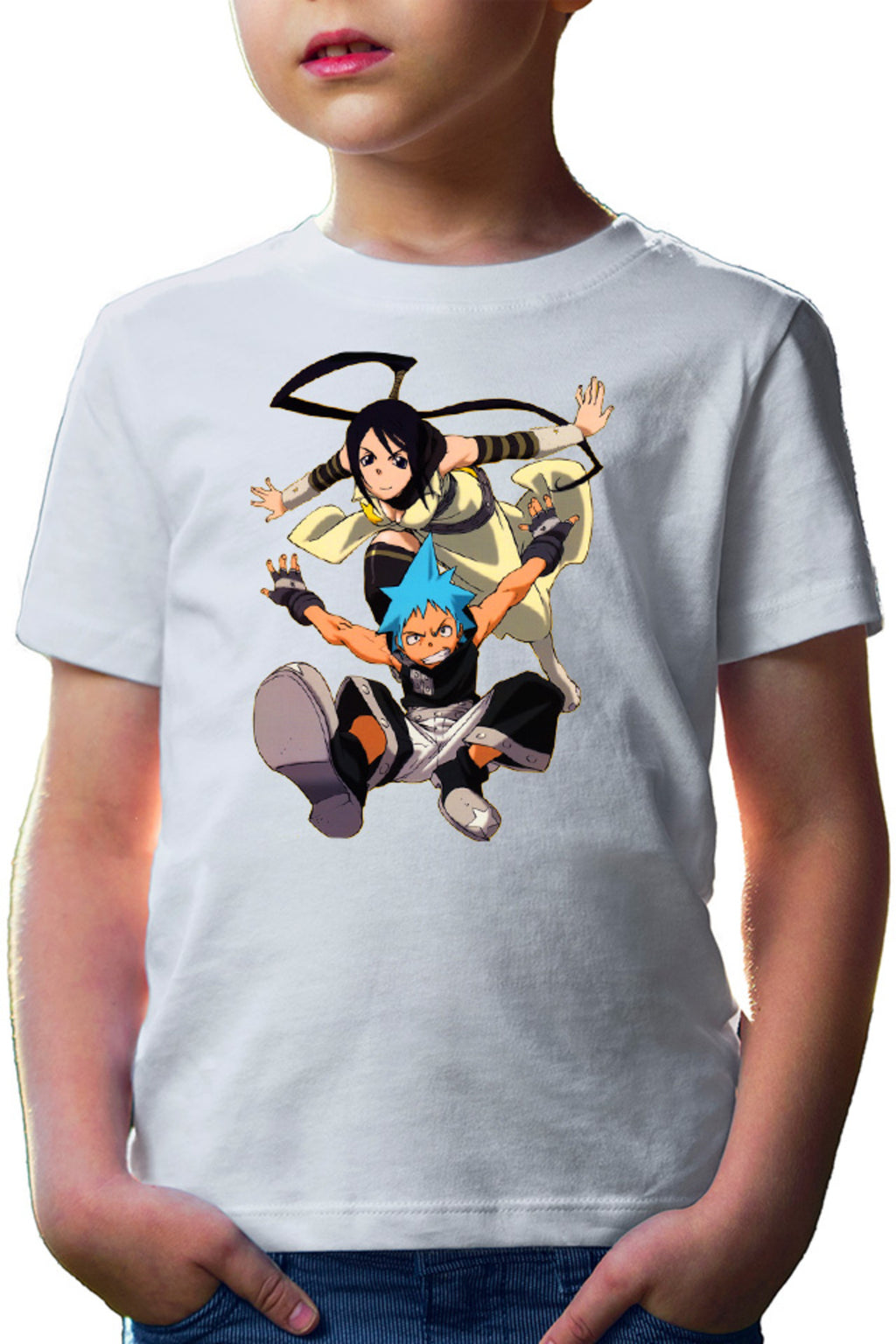 Tricou copii Soul Eater Black Star Tsubaki Partner Supranatural Anime