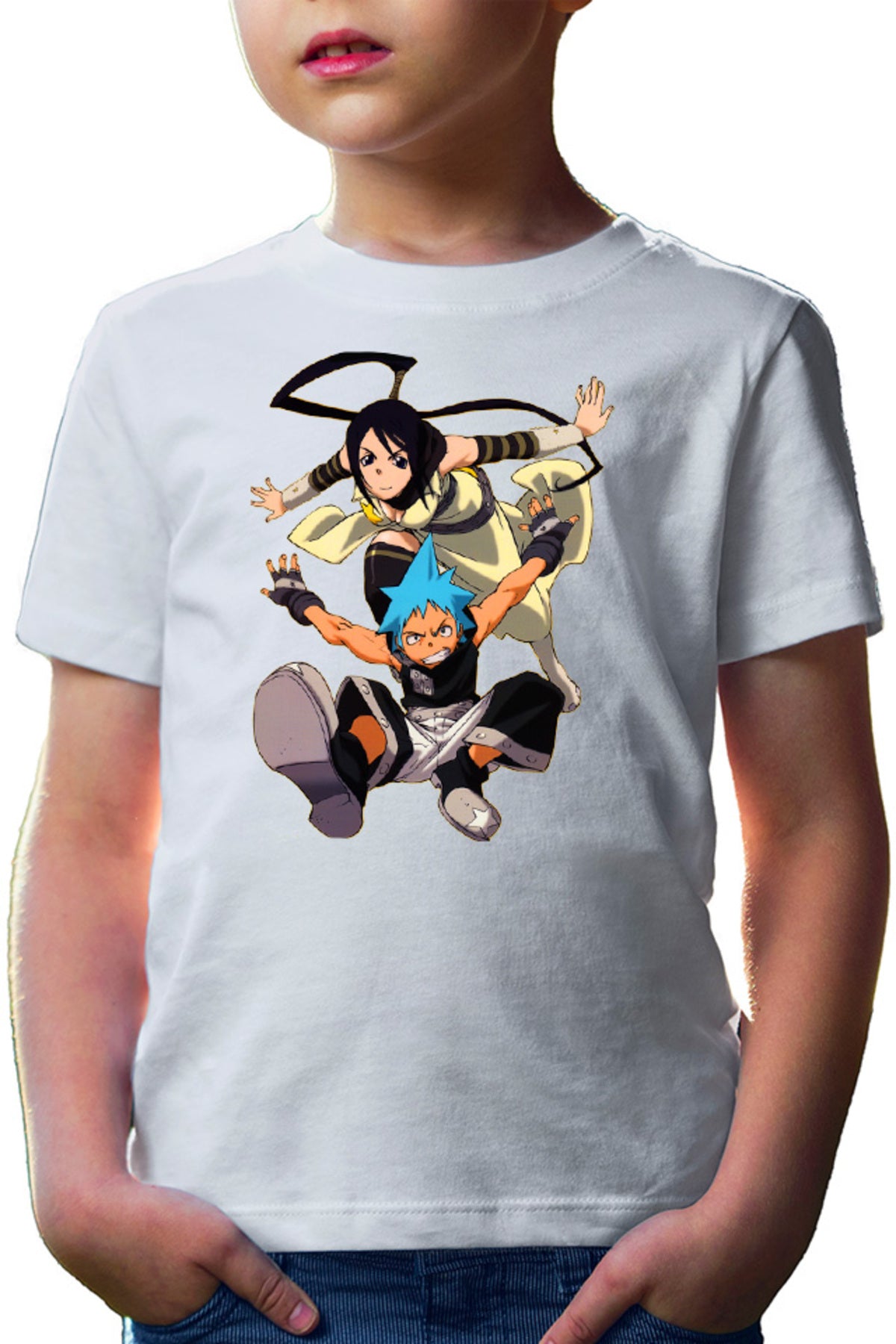 Tricou copii Soul Eater Black Star Tsubaki Partner Supranatural Anime