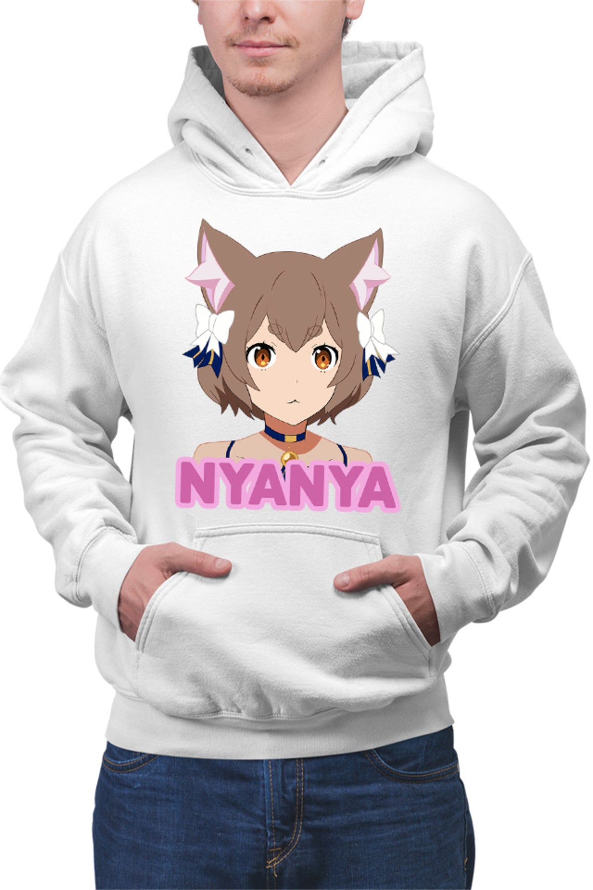 Hanorac barbati Re Zero Felix Cat Nya Kawaii Magic Youtube
