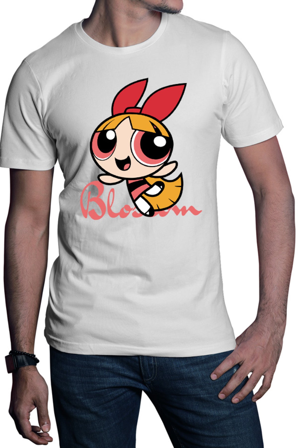 Tricou barbati The Powerpuff Girls Blossom Desene Animate
