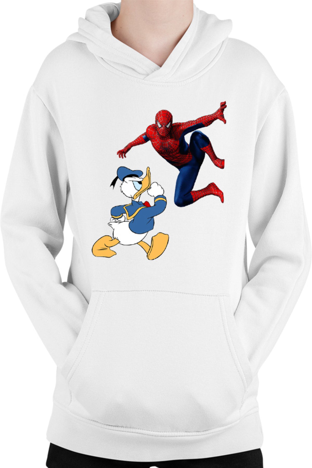 Hanorac copii Donald Duck Spiderman Web Marvel DC Disney Angry