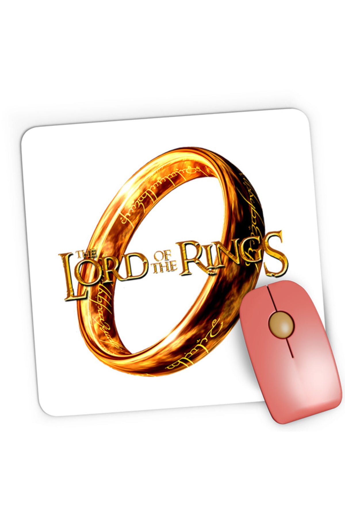 Mousepad Gaming Lord of the Rings Logo Action Legend Hobbit Elf, 21x19 cm