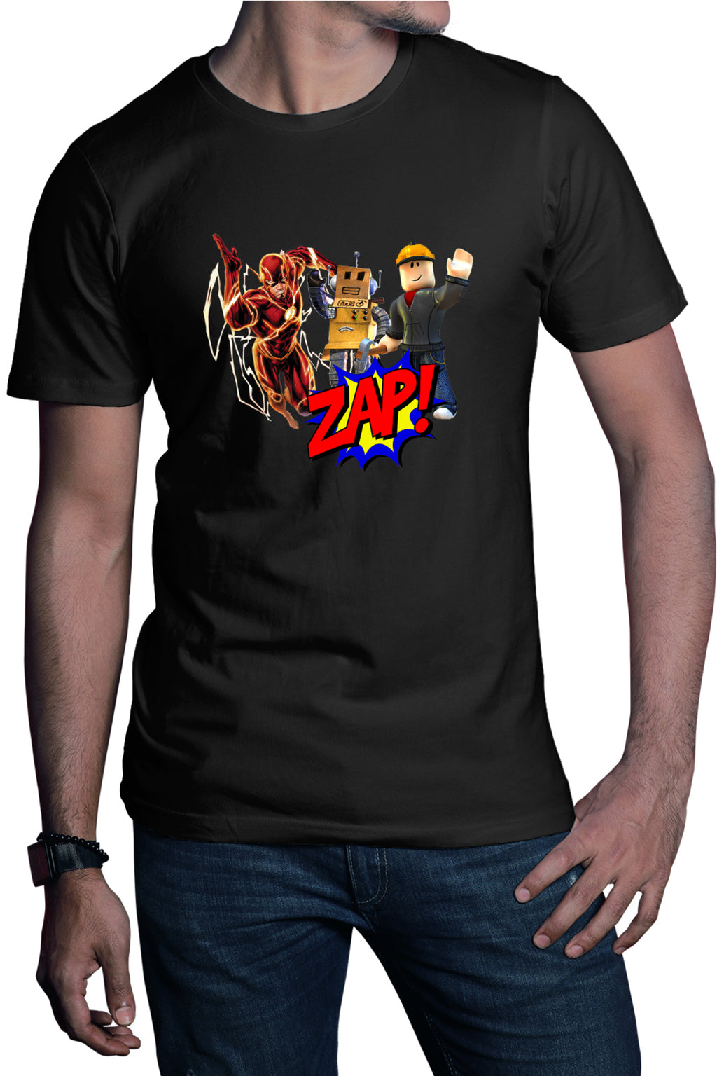 Tricou barbati The Flash Roblox Studio Platforme Desene