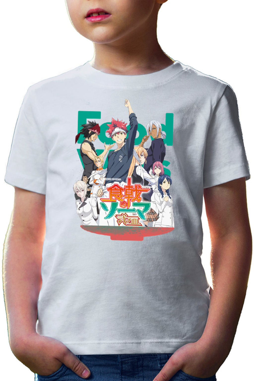 Tricou copii Food Wars Group Photo Souma Megumi Alice Cookers Rivals