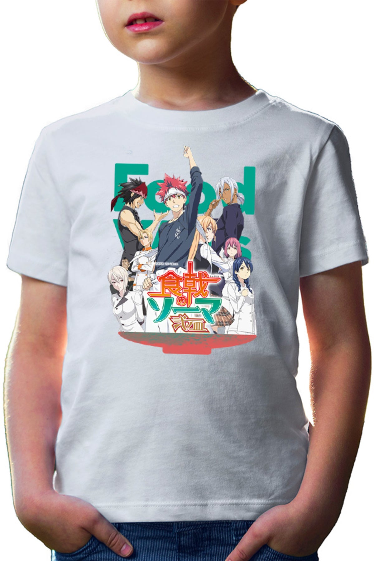 Tricou copii Food Wars Group Photo Souma Megumi Alice Cookers Rivals