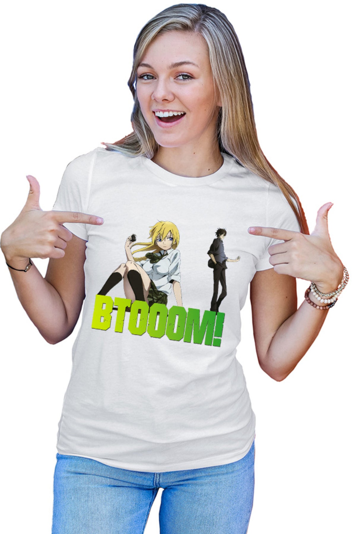 Tricou dama Btooom! Sakamoto Psichological Anime Shounen Manga Cosplay