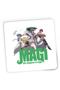 Mousepad Gaming Magi The Labyrinth of Magic Team Alladin Alibaba Sinbad Magic Anime, 21x19 cm
