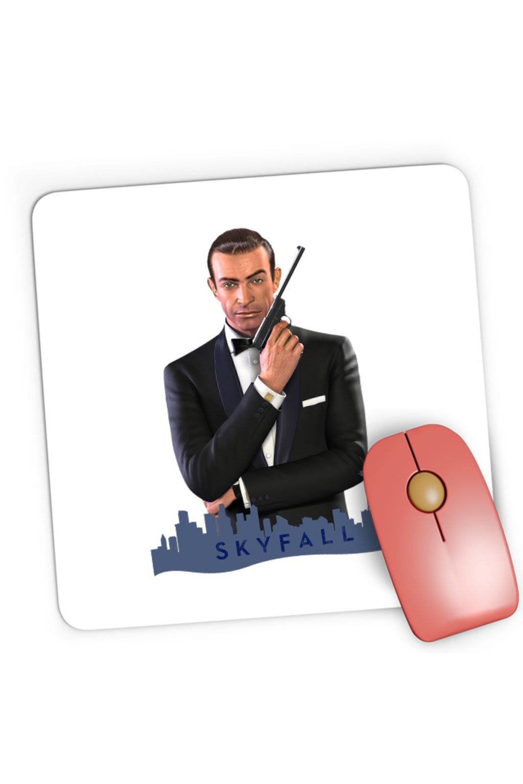 Mousepad Gaming James Bond Skyfall Movie Cool British Spy, 21x19 cm