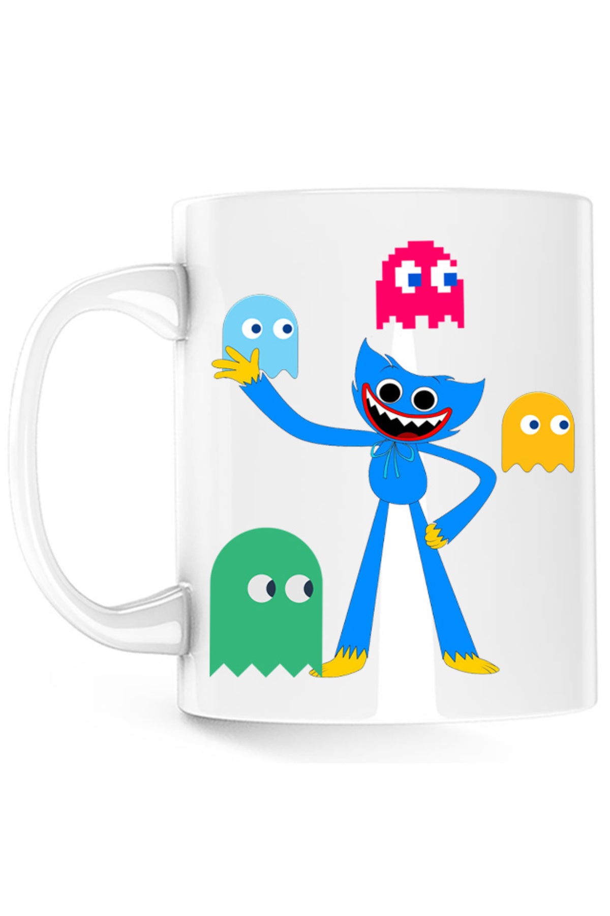 Cana Huggy Wuggy Pac Man Ghost NPC Horror Game, alba, 330 ml