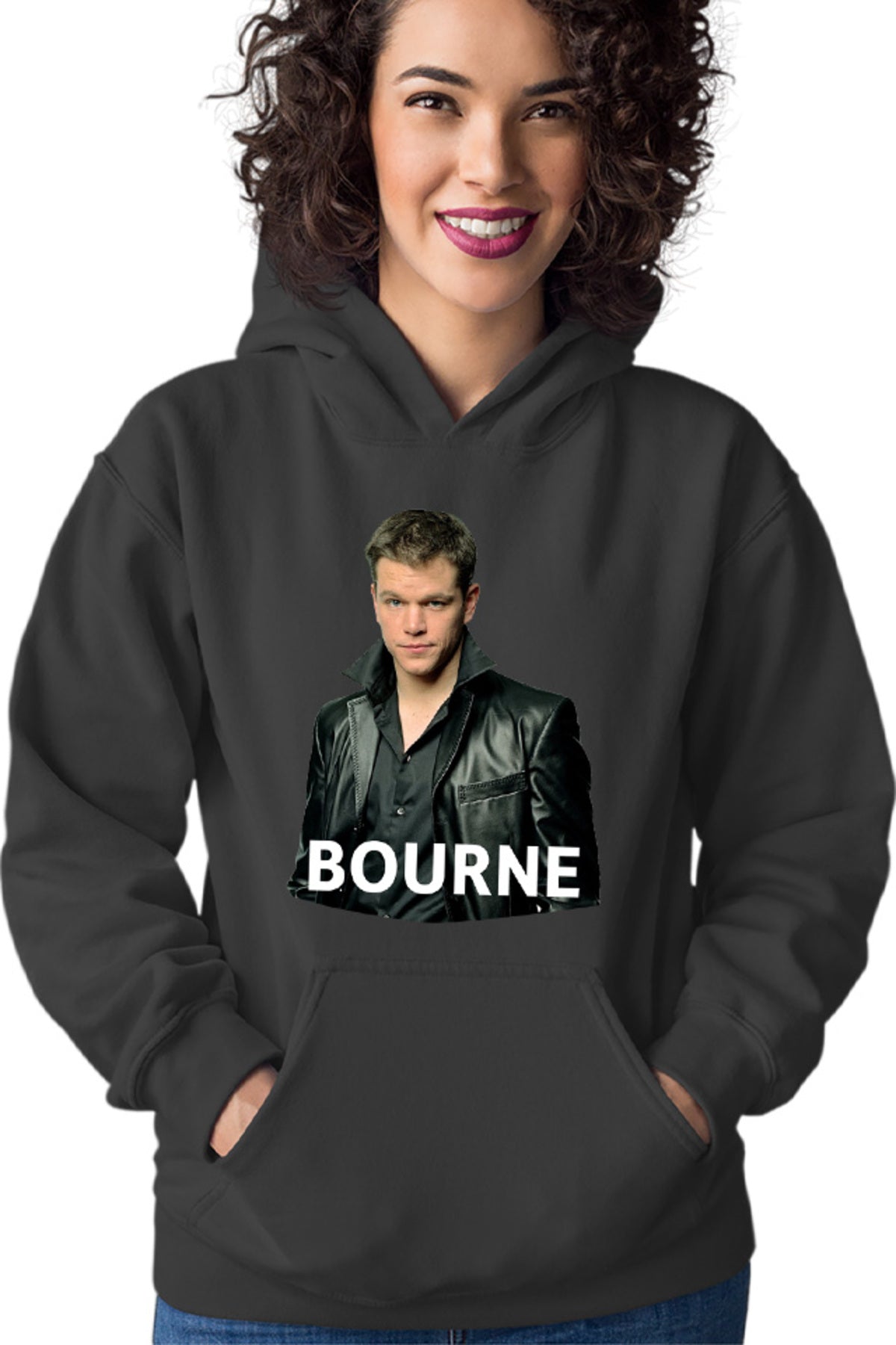 Hanorac dama Bourne Matt Damon Celebrity Identity Theatrical Films