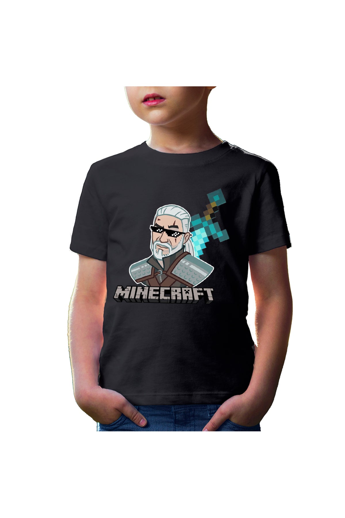 Tricou copii The Witcher Minecraft Mcskins Optifine Aternos