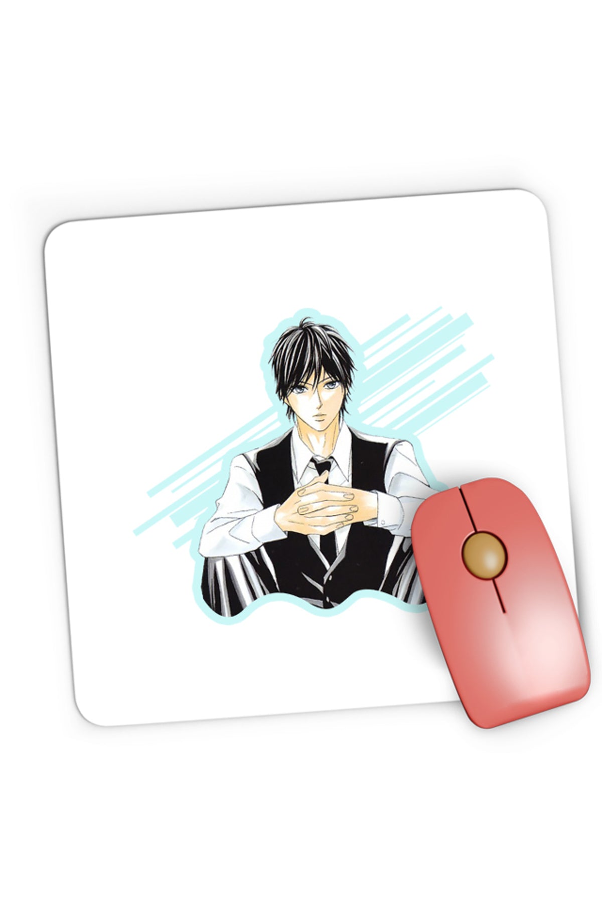 Mousepad Gaming LDK Kugayama Shuusei Cool Suit Kuundere, 21x19 cm