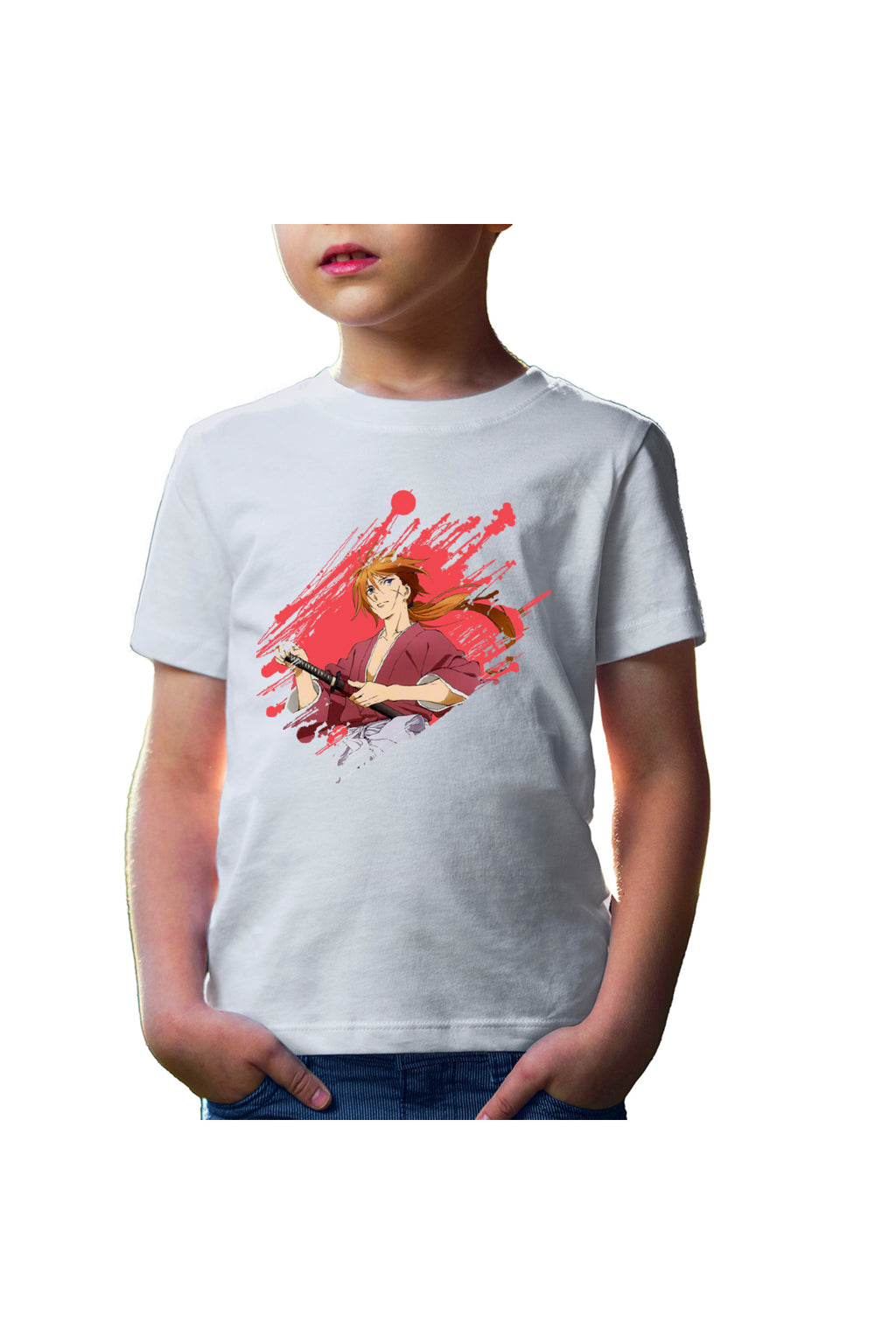 Tricou copii Rurouni Kenshin Brush Meiji Swordsman Romantic Story