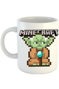 Cana Baby Yoda Minecraft Pixel Art Cute, alba, 330 ml