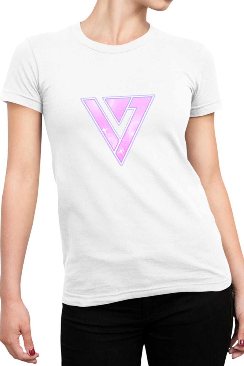 Tricou dama Seventeen Idol K-pop Group Logo Shiny