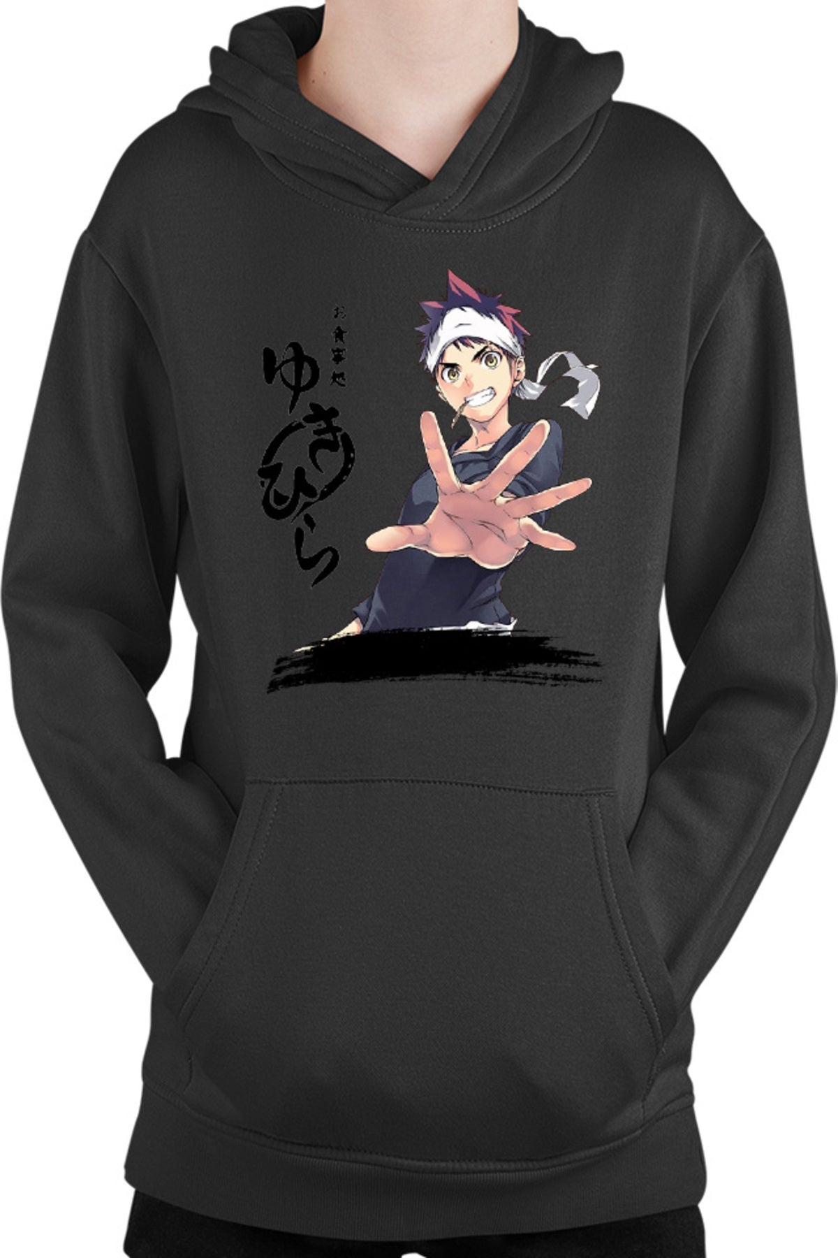 Hanorac copii Food Wars Soma Hiragana Signature Horror