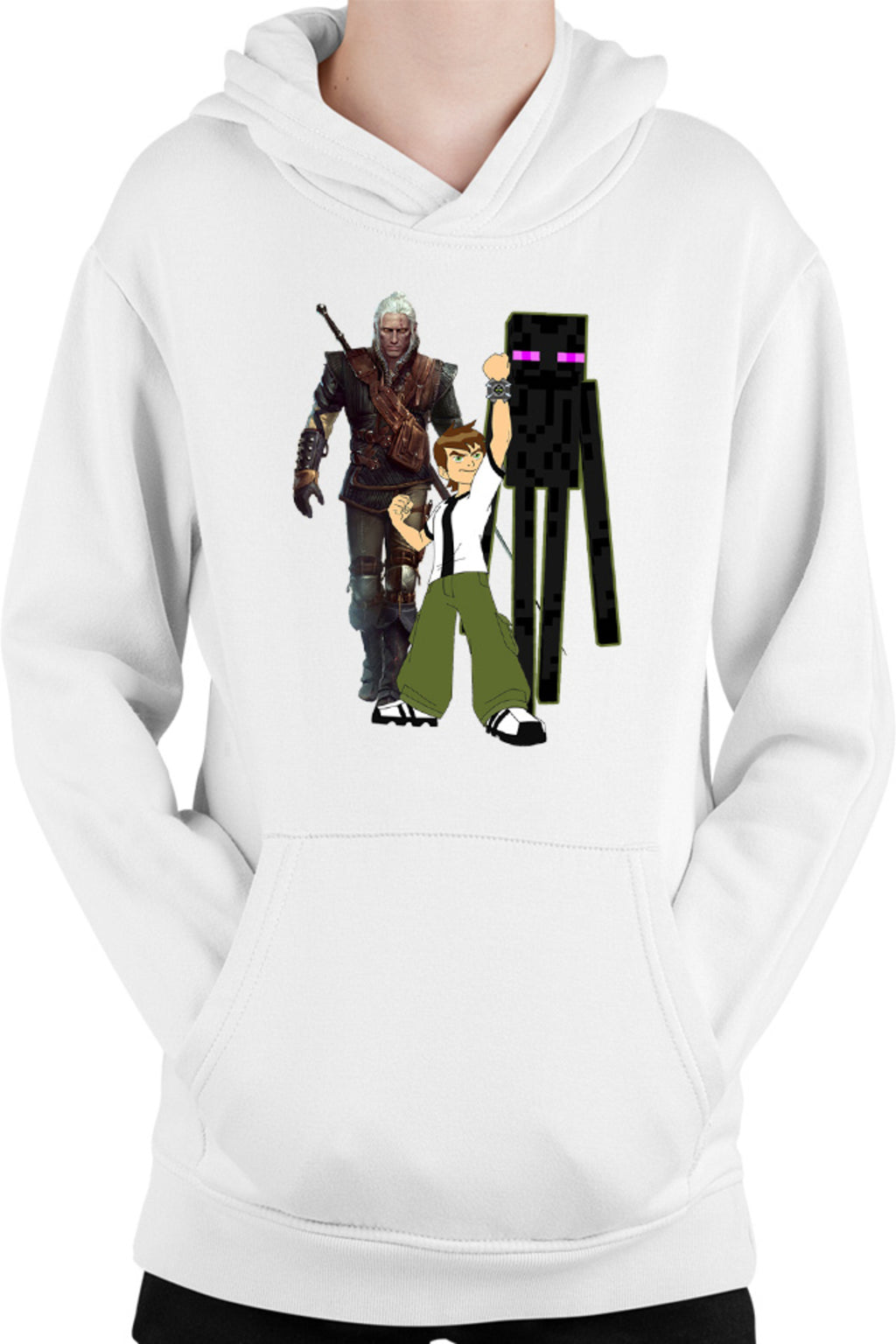 Hanorac copii Ben 10 Watch Minecraft Enderman Witcher Gerald Sword