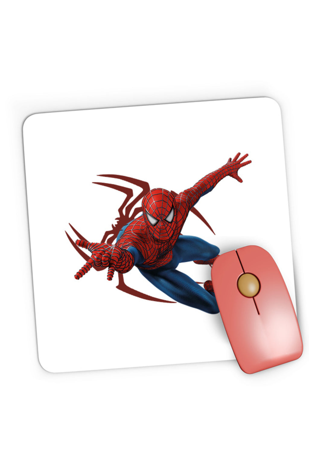 Mousepad Gaming Spiderman Logograph Web Jump Marvel Stan Lee, 21x19 cm