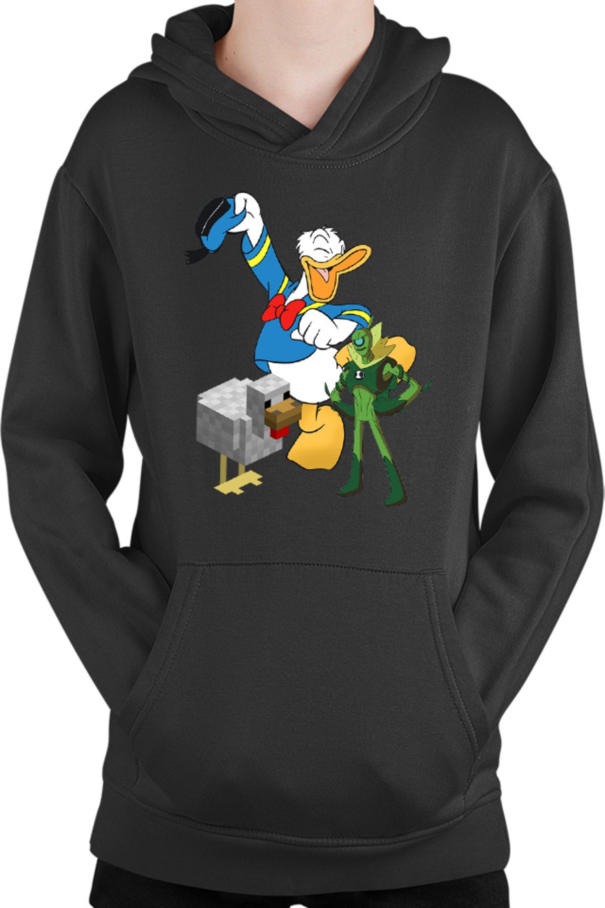 Hanorac copii Donald Duck Minecraft Chicken Ben10 Alien Watch Pixel