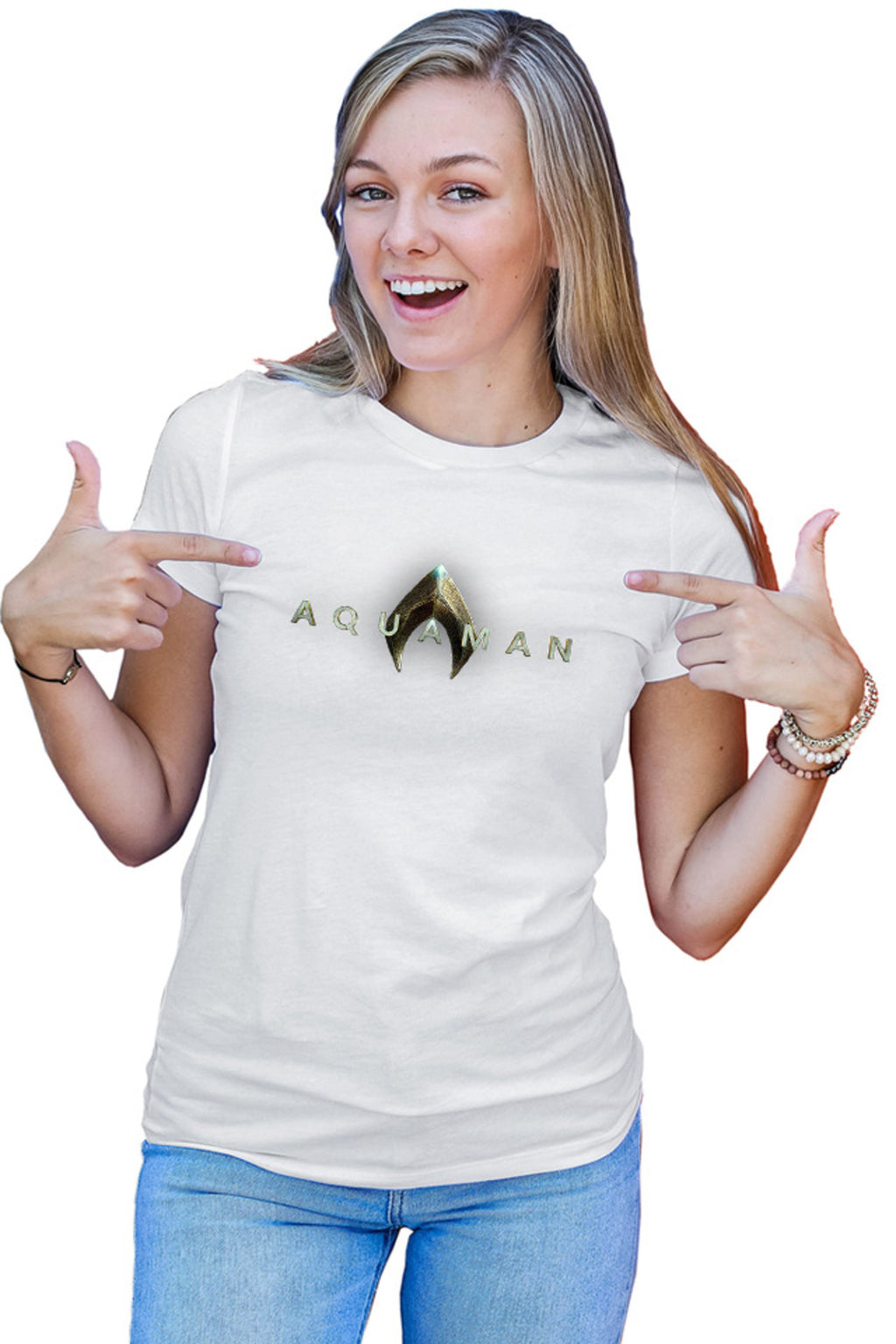 Tricou dama Aquaman Logo DC Comics Warner Bros