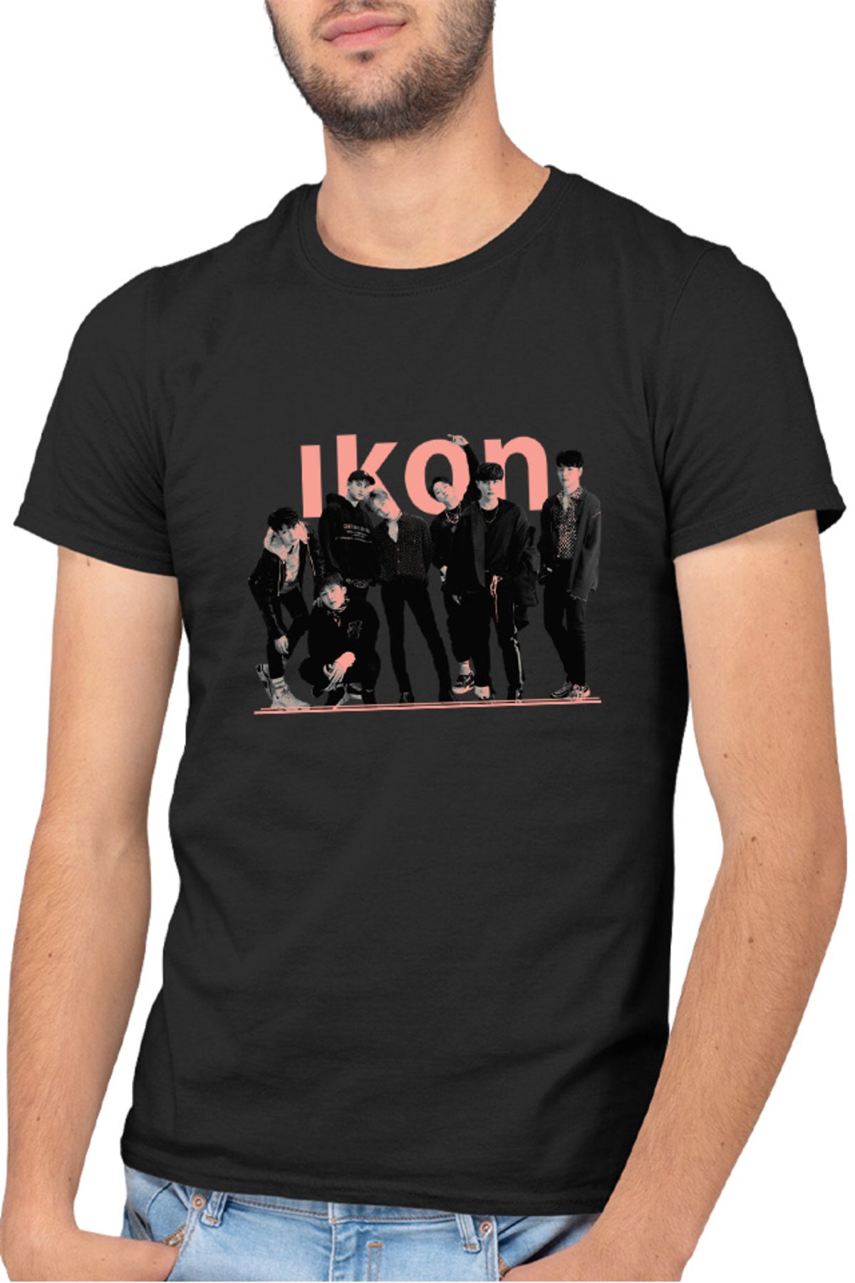 Tricou barbati iKon All Members Awards Group K-Pop Dance Talents