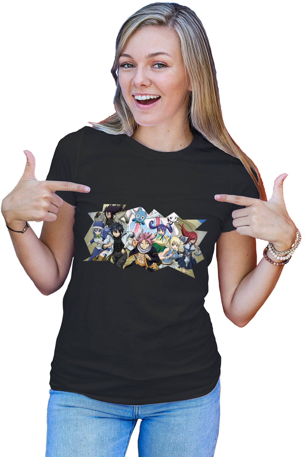 Tricou dama Fairy Tail Fantasy Anime Manga Natsu Dragneel