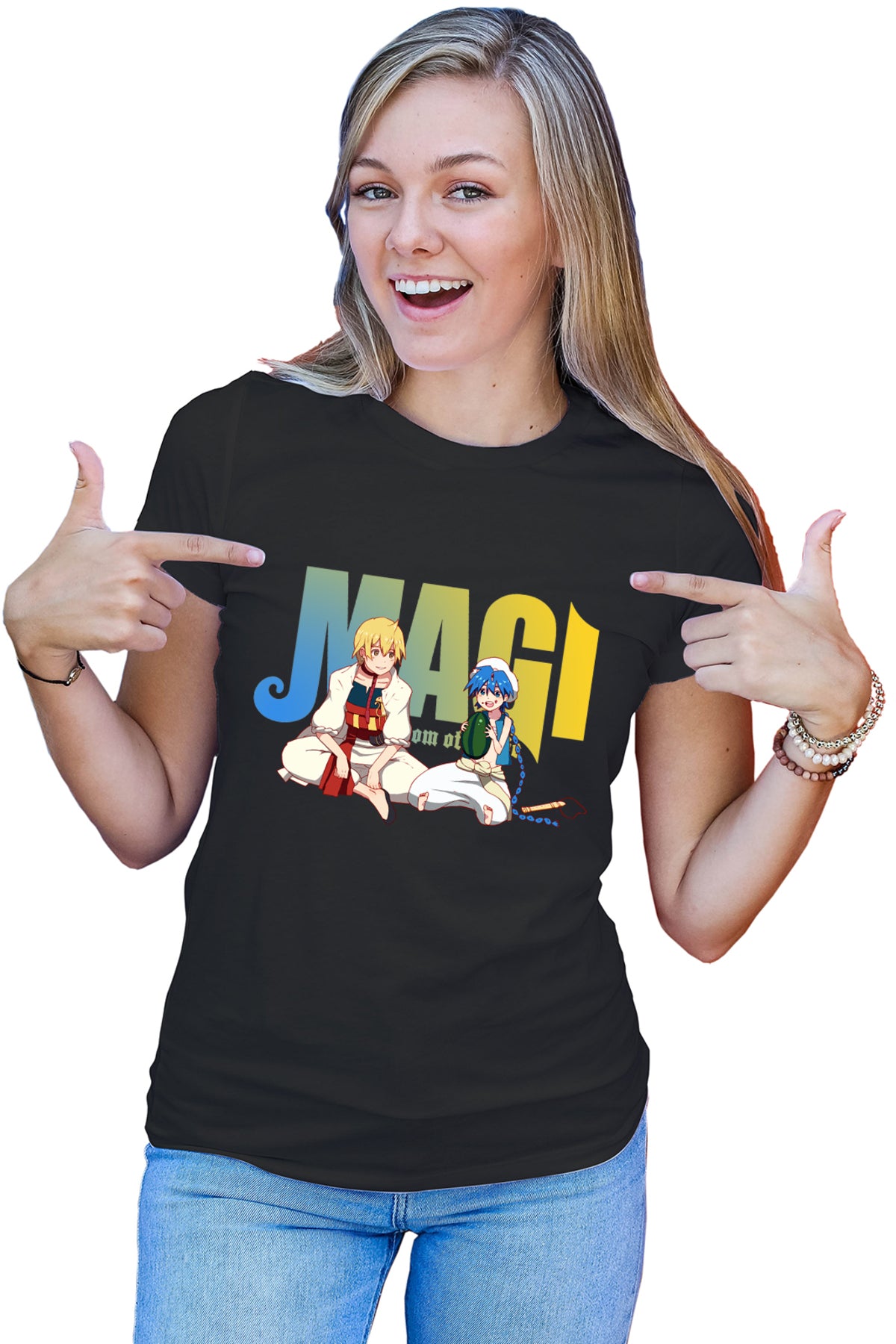 Tricou dama Magi The Labyrinth of Magic Alibaba Alladin Watermelon