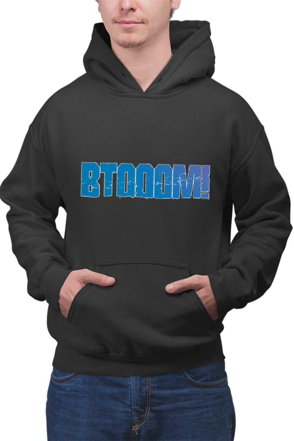 Hanorac barbati Btooom! Logo Isekai Tragic Shounen Game Players Stone