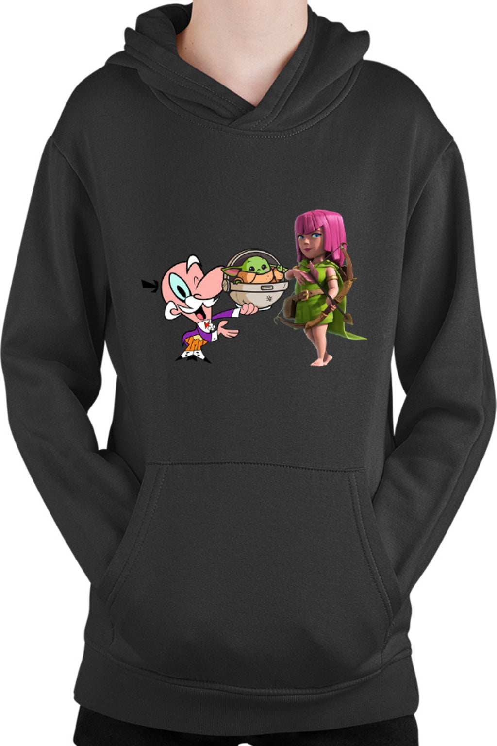 Hanorac copii Clash of Clans Powerpuff Girls Mayor Star Wars Baby Yoda