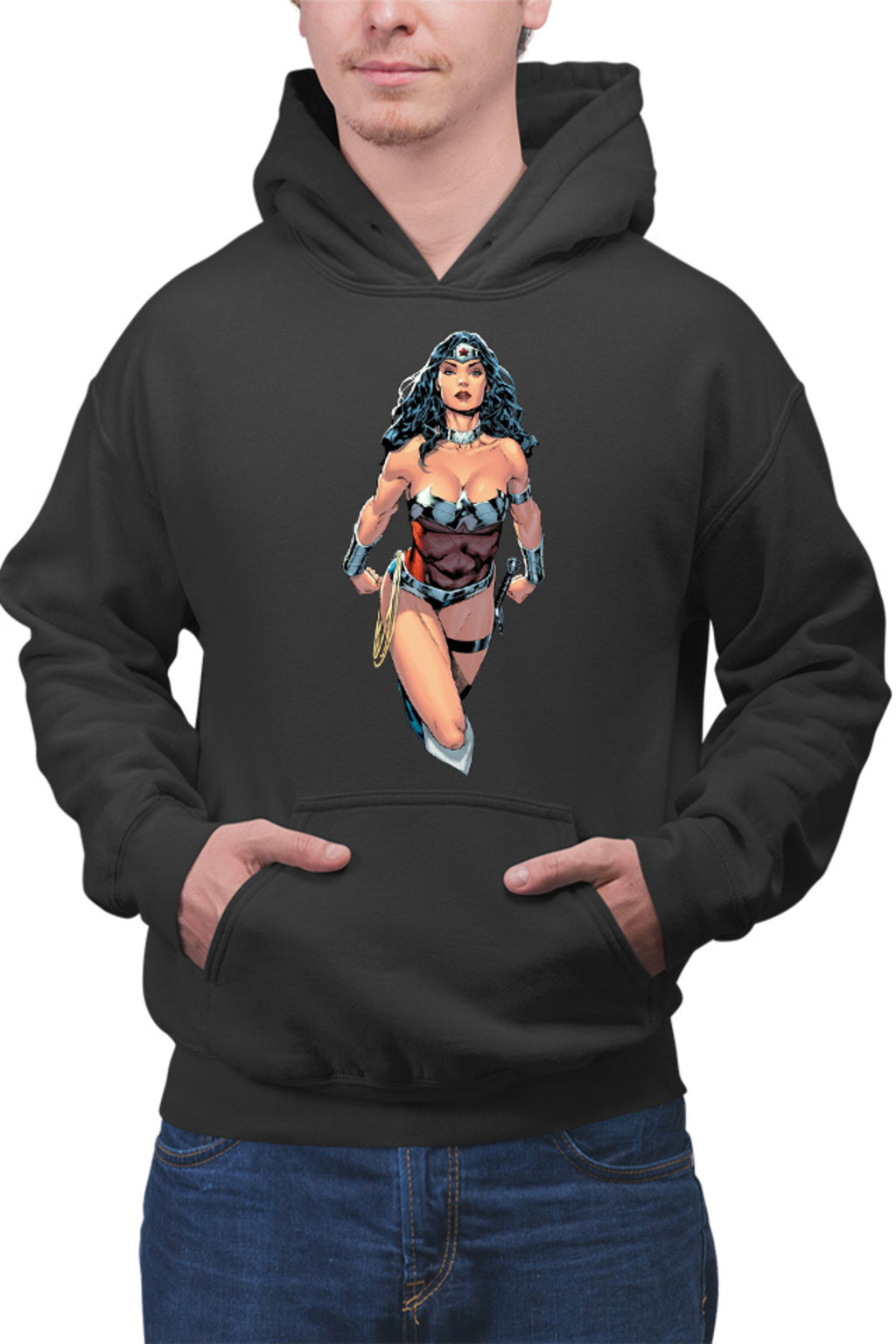 Hanorac barbati Wonder Woman Diana Princess Ares God of Fight Superheroine